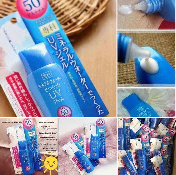 Review kem chống nắng Shiseido Mineral Water Senka SPF 50 của Nhật