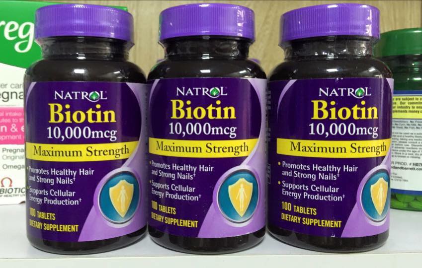 Góc review viên uống chống rụng tóc Natrol Biotin 10000mcg có hiệu quả không ?