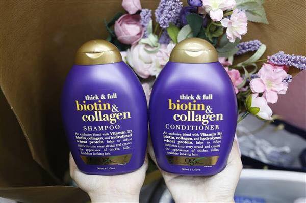 Bộ đôi dầu gội xả ngăn ngừa rụng và kích thích mọc tóc Biotin & Collagen