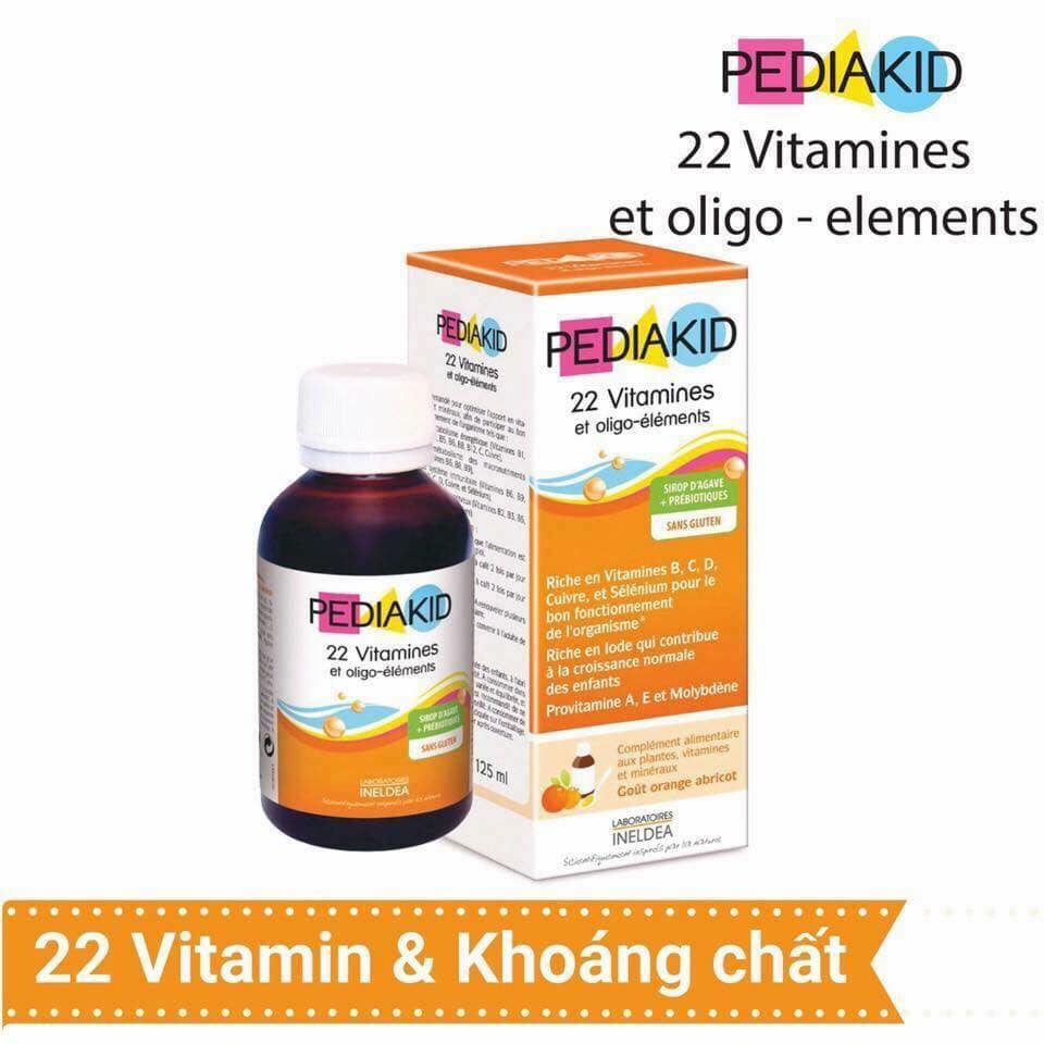 Pediakid 22 Vitamin dùng cho trẻ mấy tháng tuổi? Pediakid 22 vitamin review?