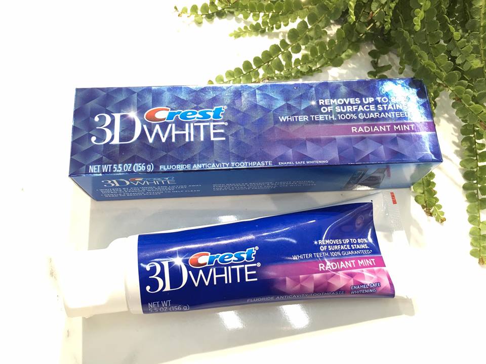 Kem đánh răng Crest 3D white radiant mint