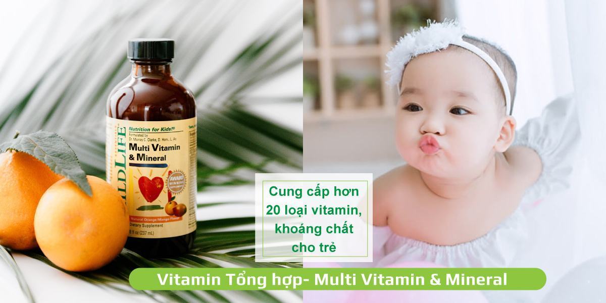 Review Vitamin Tổng hợp- Multi Vitamin & Mineral cho trẻ