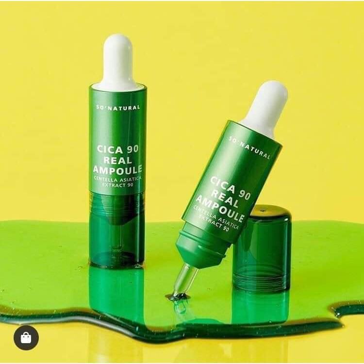 Serum trị mụn So Natural Cica 90 Real Ampoule 