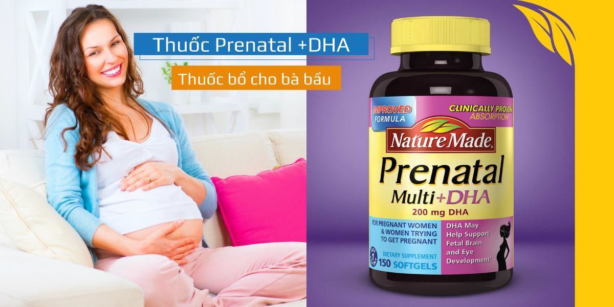 Thuốc Prenatal +DHA dành cho bà bầu có tốt không? Giá thành bao nhiêu?
