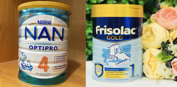 So sánh sữa Nan và sữa Frisolac – Nên dùng loại nào tốt hơn?