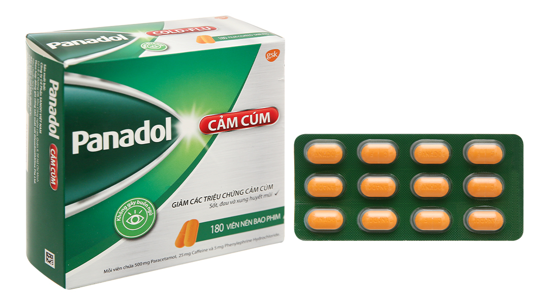 Thuốc giảm các triệu chứng cảm cúm Panadol Cold Flu 