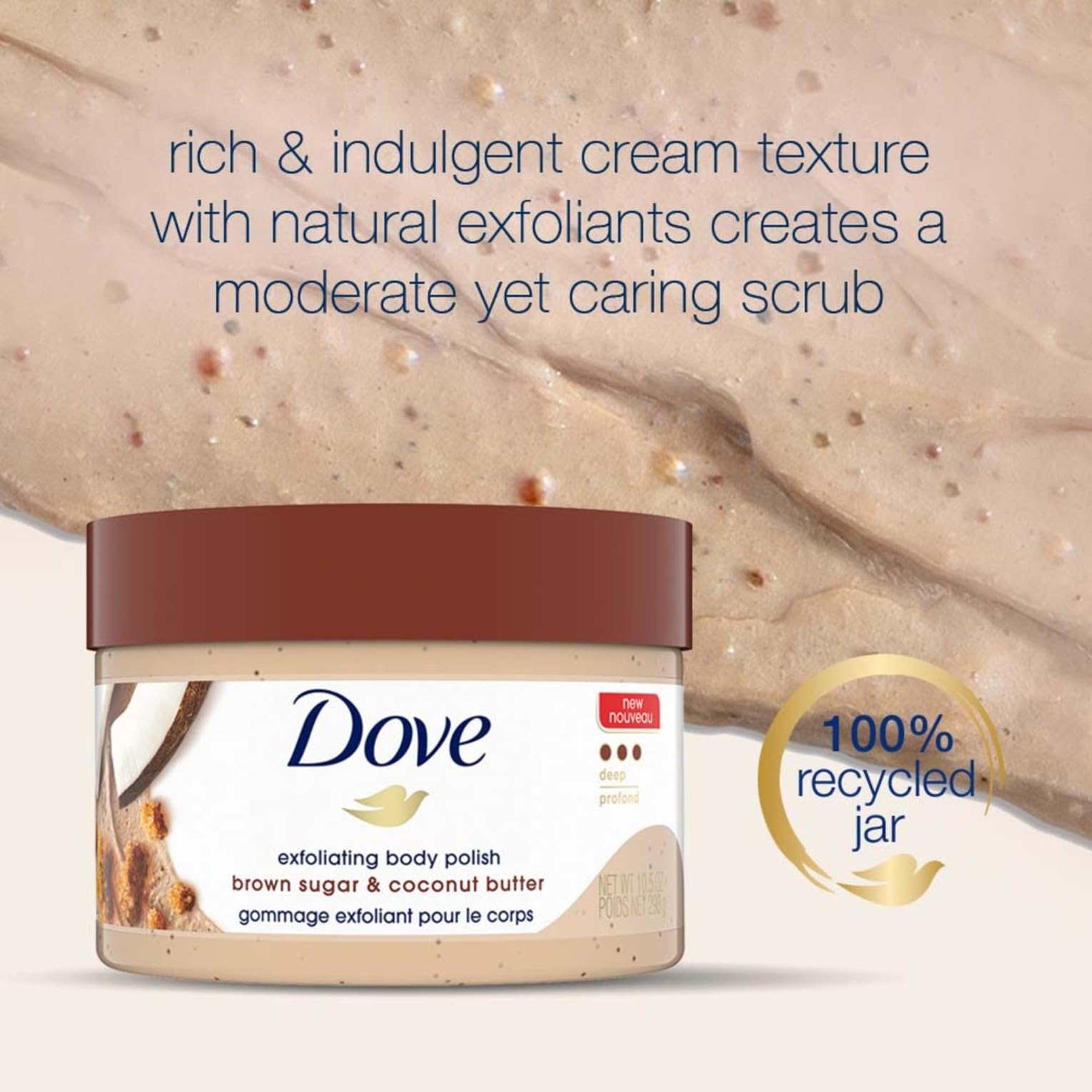 Dove Exfoliating Body Polish Brown Sugar & Coconut Oil