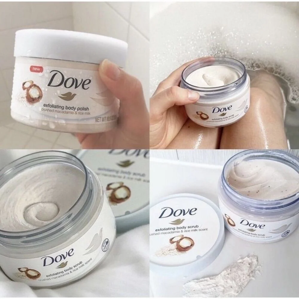 Dove Exfoliating Body Polish Macadamia & Rice Milk